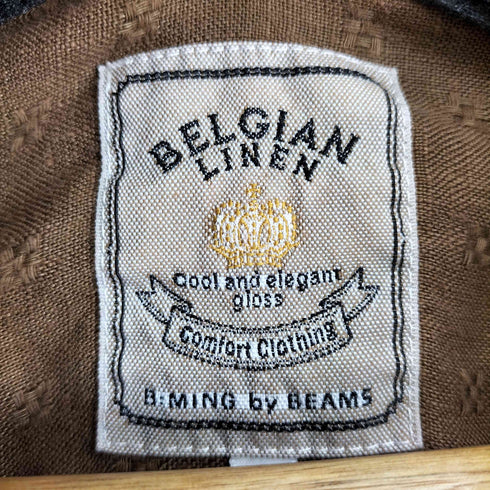 BELGIAN LINEN L/Sシャツ メンズ