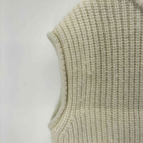 ウィルフリー willfully high neck cable knit vest ニットベスト レディース FREE