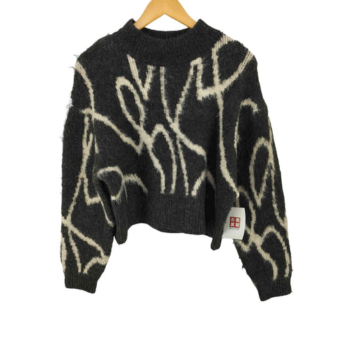 フリークスストア FREAKS STORE 線アート ジャガード柄 ハイネック プルオーバー レディース FREE