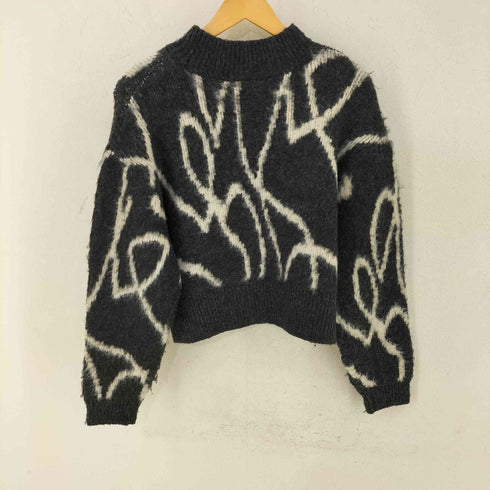 フリークスストア FREAKS STORE 線アート ジャガード柄 ハイネック プルオーバー レディース FREE