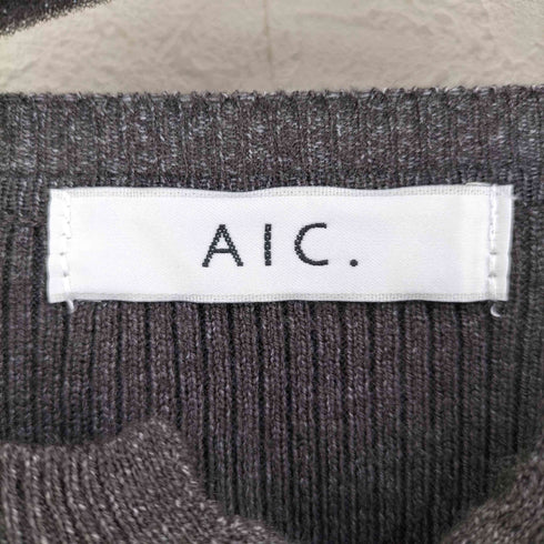 エーアイシー AIC. ホックデザインベルスリーブニットカーディガン レディース