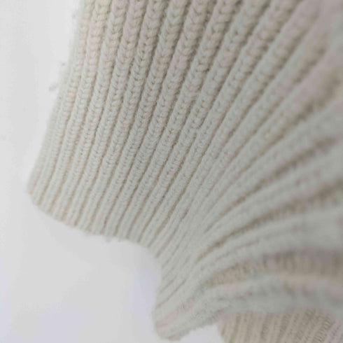 ウィルフリー willfully jacquard big silhouette knit レディース FREE