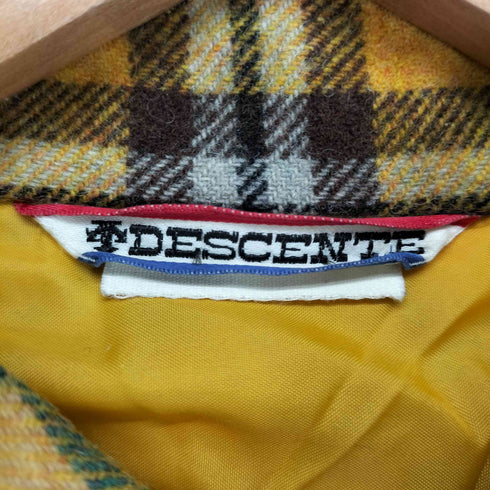 デサント descente 80-90s ウールチェックL/S シャツ メンズ