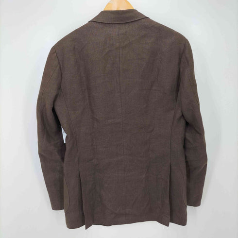 ビームスエフ BEAMS F 24SS BAIRD McNUTT ブラウンリネンジャケット メンズ 46