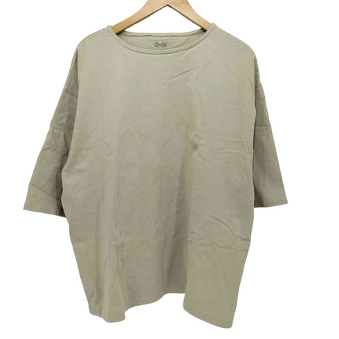 ムジラボ MUJI labo 2023SS 太番手五部袖プルオーバー メンズ S-M