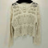 ザラ ZARA OPEN-KNIT SWEATER オープン ニット セーター Vネック レディース import:L