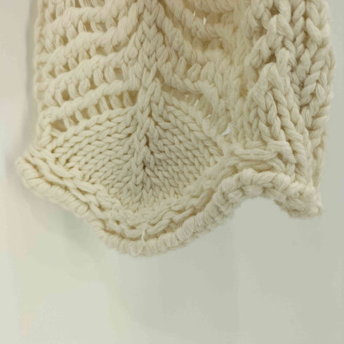 ザラ ZARA OPEN-KNIT SWEATER オープン ニット セーター Vネック レディース import:L