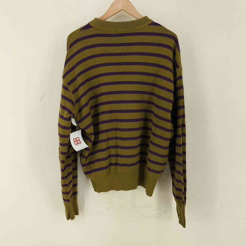 ROYAL MER ADAMA コットン ミドルゲージ ボーダー クルーネック ニット メンズ import:M