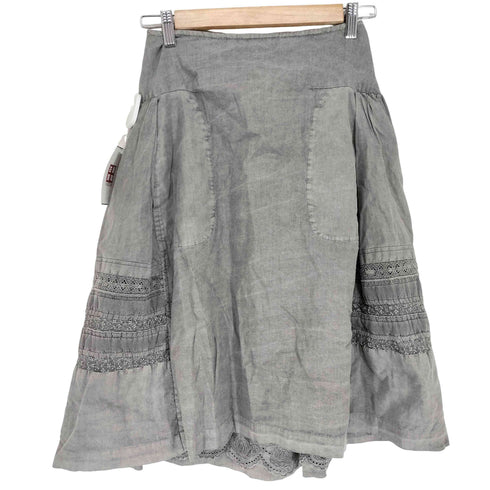トリココムデギャルソン tricot COMME des GARCONS 05SS 後染め リバーシブル レースフリルスカート レディース JPN:S