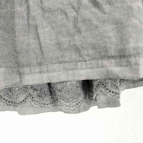 トリココムデギャルソン tricot COMME des GARCONS 05SS 後染め リバーシブル レースフリルスカート レディース JPN:S
