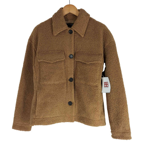 バナナリパブリック BANANA REPUBLIC 22SS BR SHERPA TRUC クロップド ボアフリース ジャケット レディース import:S