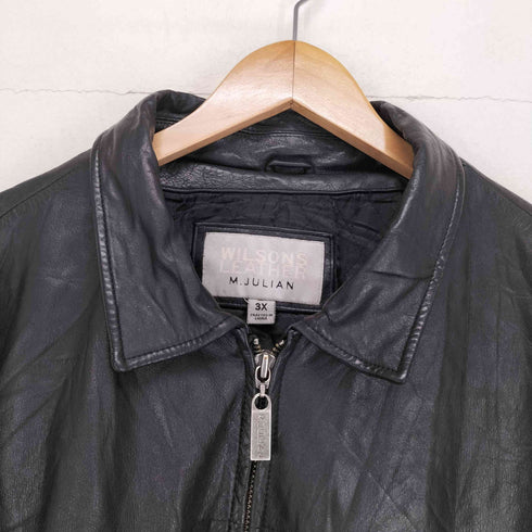 ウィルソン Wilsons Leather M.JULIAN シングルライダースジャケット メンズ 3X