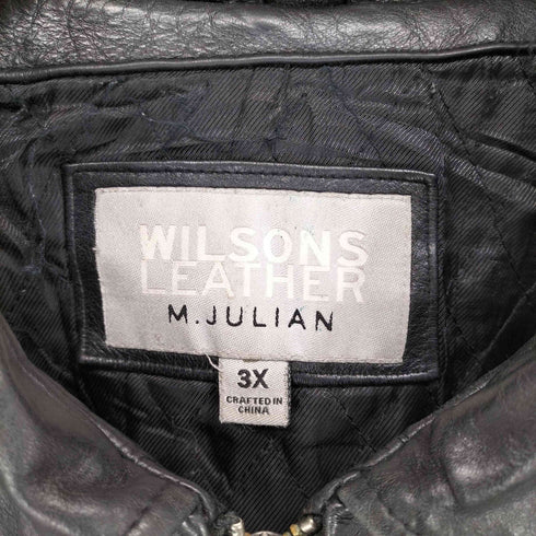 ウィルソン Wilsons Leather M.JULIAN シングルライダースジャケット メンズ 3X