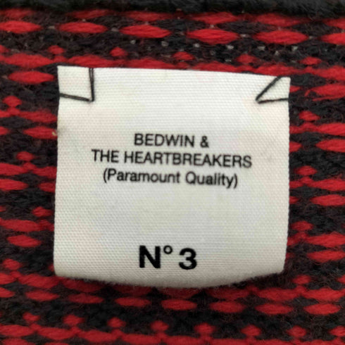 ベドウィンアンドザハートブレイカーズ BEDWIN&THE HEARTBREAKERS 総柄 L/S プルオーバー ニット メンズ