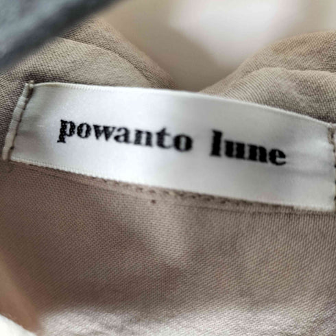 ポワントリュネ powanto lune プリーツベルトシャツワンピース レディース