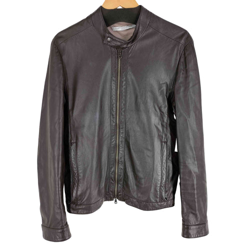 FABRIZIO CORSI レザーシングルライダースジャケット MADE IN ITALY レディース