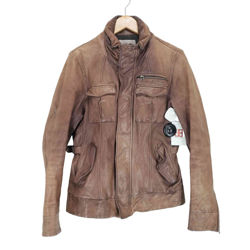 モルガンオム MORGAN HOMME ゴートレザージップジャケット レディース JPN:M