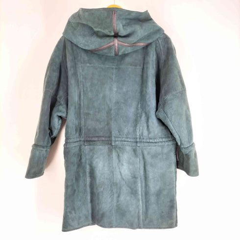 MOUNTAINEER PURE NEW WOOL 裏ボア フーデッド ムートンジャケット レディース XS