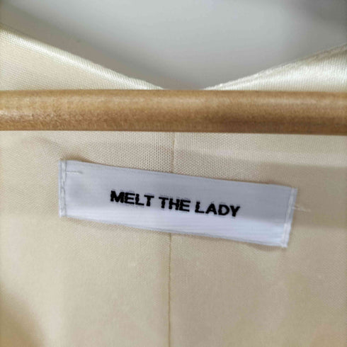 メルトザレディ Melt the lady サテンタックフレアワンピース レディース FREE