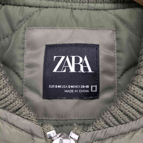 ザラ ZARA 裏地キルティングボンバージャケット メンズ JPN:M