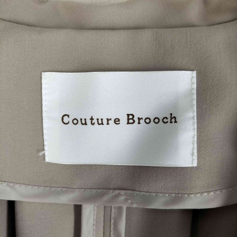 クチュールブローチ Couture brooch 24SS 撥水加工 キャンディースリーブロングトレンチコート レディース JPN:38