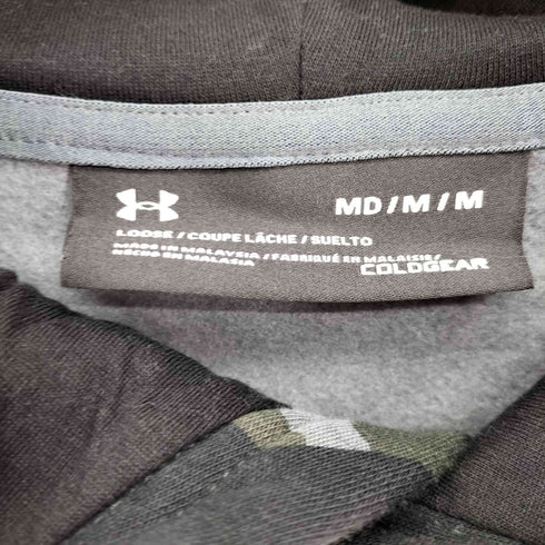 アンダーアーマー UNDER ARMOUR 20AW Rival Fleece BL Printed ライバル フリース プリント カモ 迷彩柄 プルオーバー パーカー メンズ JPN:M
