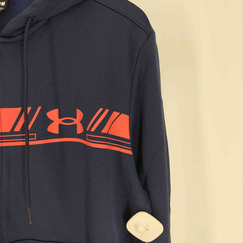 アンダーアーマー UNDER ARMOUR 22AW UA ARMOUR FLEECE BAR LOGO FULL ZIP フリース バー ロゴ フルジップ パーカー メンズ JPN:M