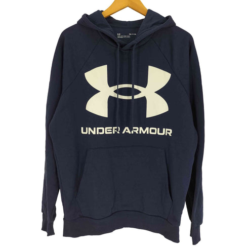 アンダーアーマー UNDER ARMOUR 22AW UA RIVAL FLEECE CREW ライバル フリース ロゴ プリント プルオーバー パーカー メンズ JPN:S