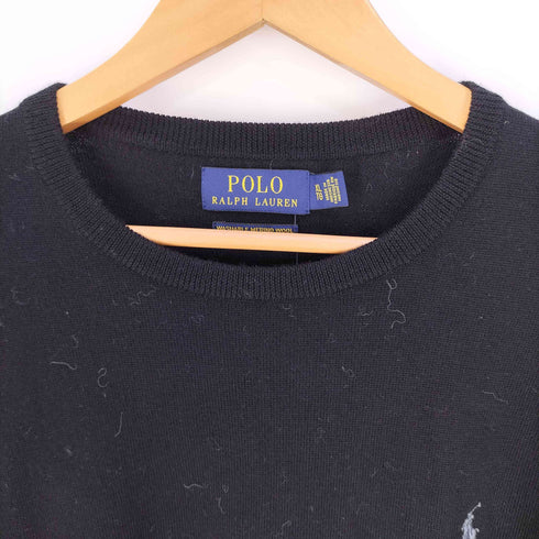 ポロラルフローレン POLO RALPH LAUREN WASHABLE MERINO WOOL ウォッシャブル メリノウール ポニー刺繍 クルーネック ニット メンズ import:XL