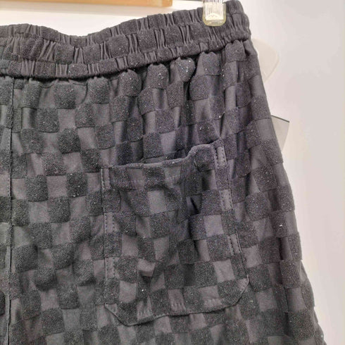 MINFINITY フロントワッペン チェック柄 ショート パンツ メンズ 2XL