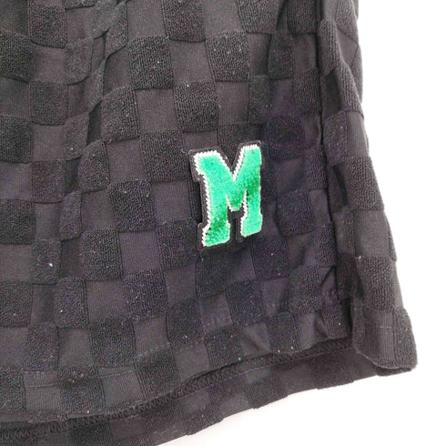 MINFINITY フロントワッペン チェック柄 ショート パンツ メンズ 2XL