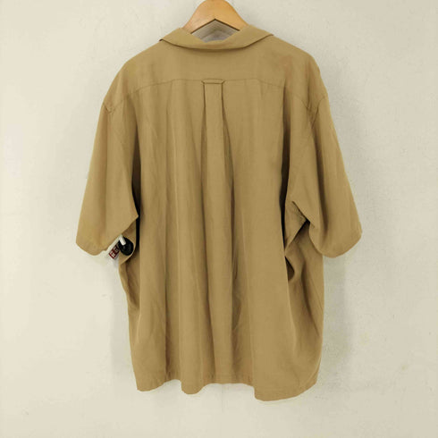 ポロバイラルフローレン Polo by RALPH LAUREN 90s CALDWELL ポニー無し シルクコットン オープンカラーシャツ メンズ import:XXL
