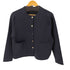 ユナイテッドアローズグリーンレーベルリラクシング UNITED ARROWS green label relaxing フォルム ゴールドボタン ノーカラー ニット カーディガン レディース FREE
