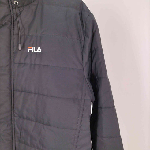 フィラ FILA ロゴ 刺繍 フーデッド ダウン ジャケット メンズ JPN:M