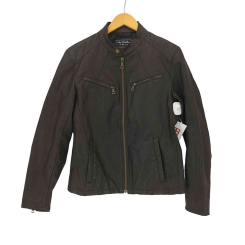 ユニクロ UNIQLO NEO LEATHER フェイクレザー シングルライダース メンズ JPN:M