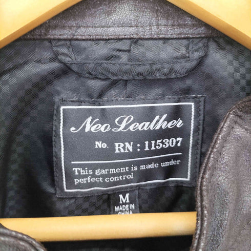ユニクロ UNIQLO NEO LEATHER フェイクレザー シングルライダース メンズ JPN:M