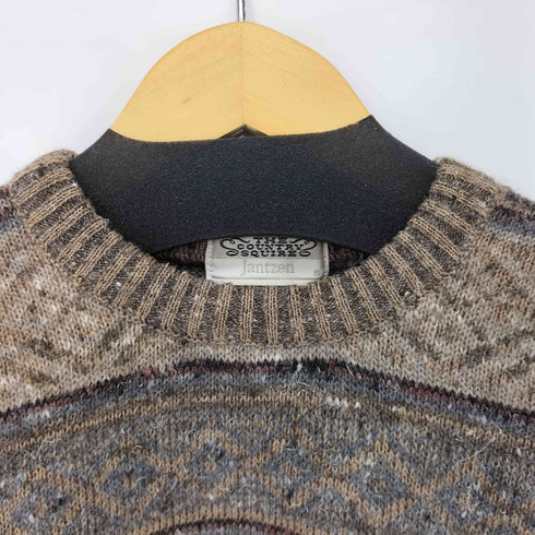ジャンセン jantzen THE COUNTRY SQUIRE 80S~90S ノルディック柄 ウールニット レディース