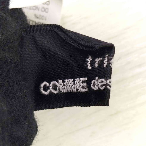 トリココムデギャルソン tricot COMME des GARCONS ウール縮絨 裾ジップ テーパード イージーパンツ レディース