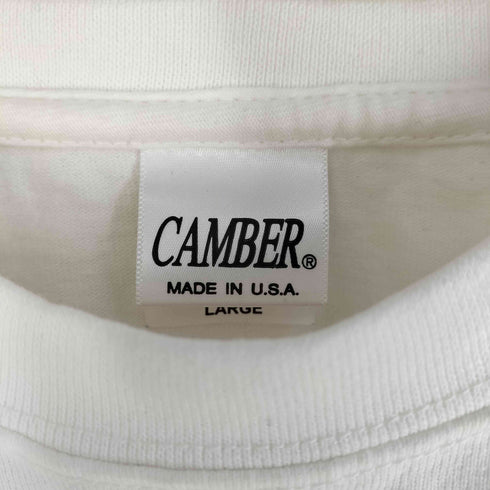 キャンバー CAMBER USA製 ボックスシルエット ポケット無地Tシャツ メンズ LARGE
