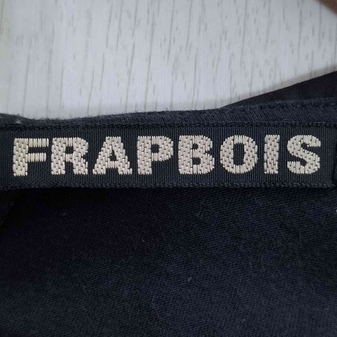 フラボア FRAPBOIS ドット柄 ムーン 月 切替 ノースリーブ Aライン ワンピース レディース JPN:1