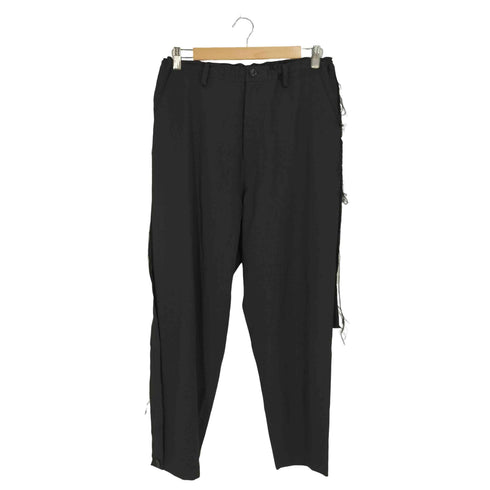 ワイズ Ys WOOL GABARDINE SIDE DETAIL PANTS ウールギャバジン サイドディテール パンツ メンズ JPN:2