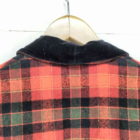 ペンドルトン PENDLETON ベロアカラー ベルテッド チェック柄 ガウンジャケット メンズ L