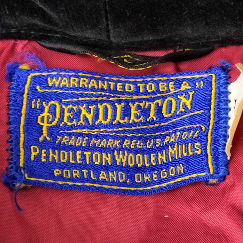 ペンドルトン PENDLETON ベロアカラー ベルテッド チェック柄 ガウンジャケット メンズ L