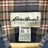 エディーバウアー Eddie Bauer 90-00S 白タグ タータンチェック フラップ ポケット L/S フランネル シャツ メンズ import:L