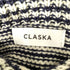 CLASKA ボーダー柄襟付きニット レディース