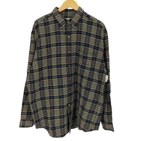 エディーバウアー Eddie Bauer 90-00S 白タグ タータンチェック B.D L/S シャツ メンズ import:L