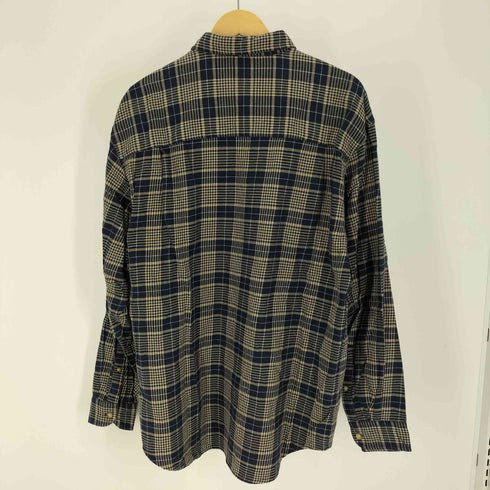 エディーバウアー Eddie Bauer 90-00S 白タグ タータンチェック B.D L/S シャツ メンズ import:L