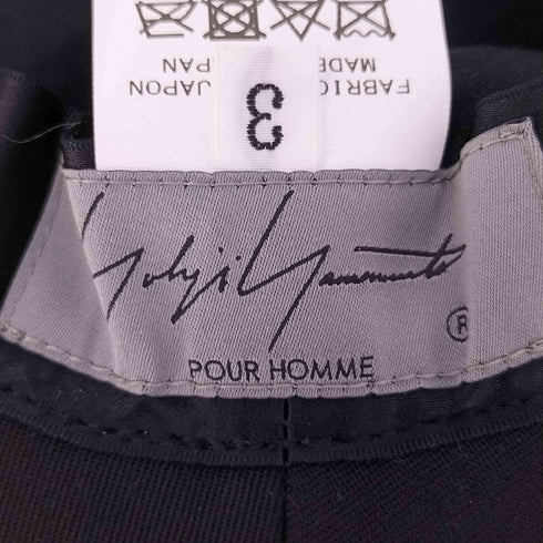 ヨウジヤマモトプールオム Yohji Yamamoto POUR HOMME GABARDINE PICKING CROCHET HAT ウールギャバジン クロッシェ ランダムタック ハット メンズ 3