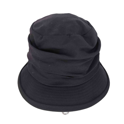 ヨウジヤマモトプリュスノアール YOHJI YAMAMOTO+NOIR ウールギャバジン ランダムタック ハット レディース