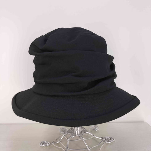 ヨウジヤマモトプリュスノアール YOHJI YAMAMOTO+NOIR ウールギャバジン ランダムタック ハット レディース